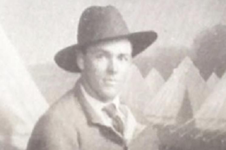 Studio portrait of James Delaney.