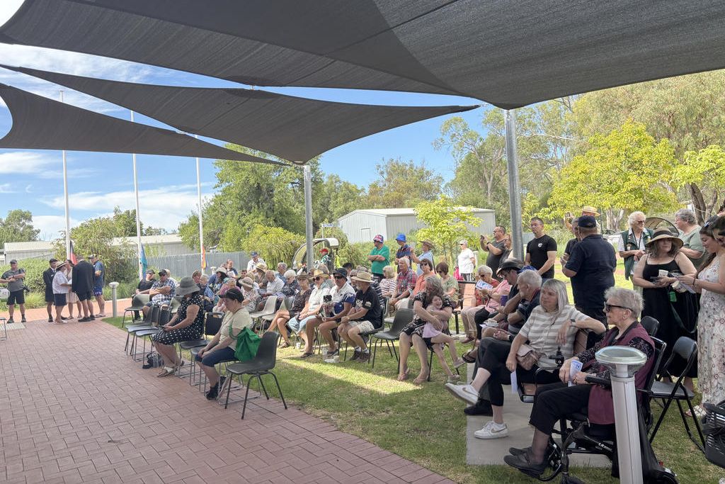 Community members show their support for Dimboola's Australia Day ceremony, celebrating the positives of being Australian.