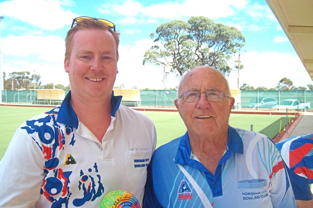 Horsham City Bowling Club Men’s 2024-25 Pairs Champions Daniel Gloury, left, and Colin Morrell.