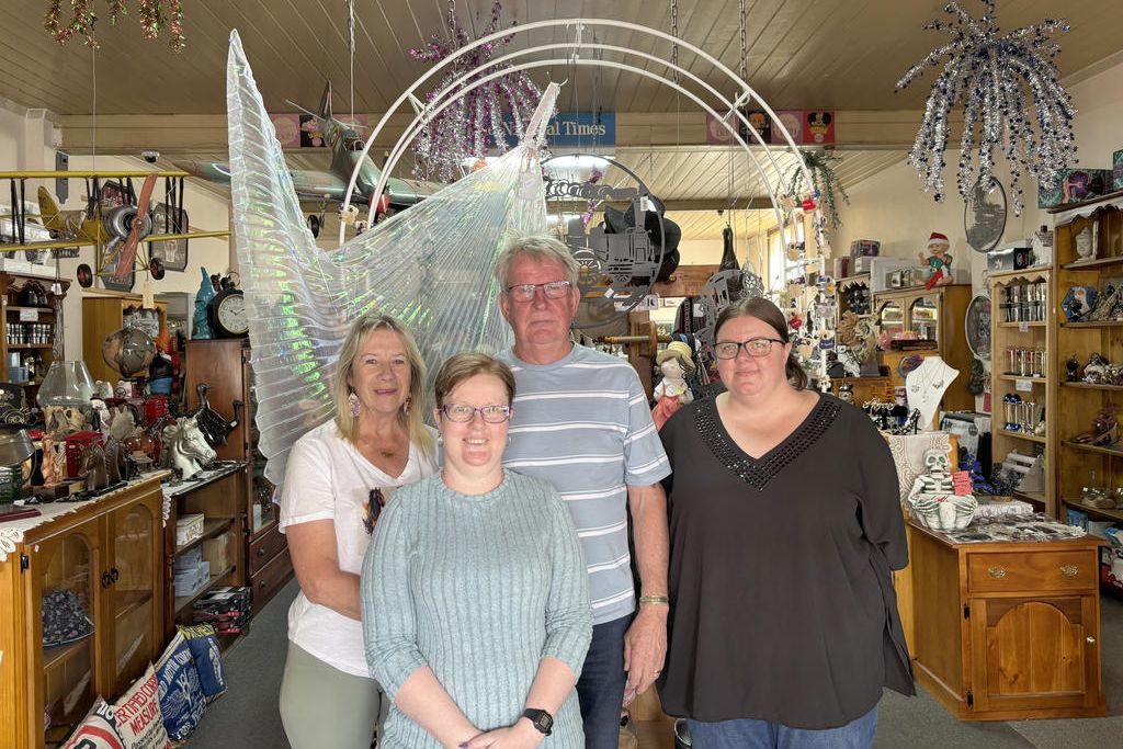 Owners Leanne and John Combrink with Wendy Stowe and current employee Bree Myers.