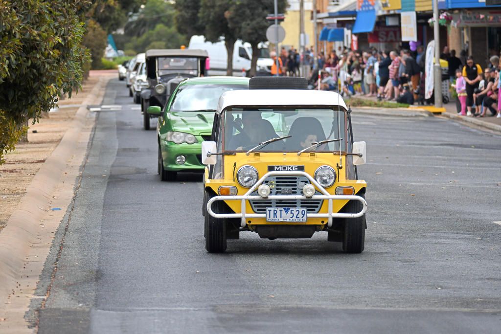 There was no shortage of vehicles - big and small - on display during the Easter Saturday parade.