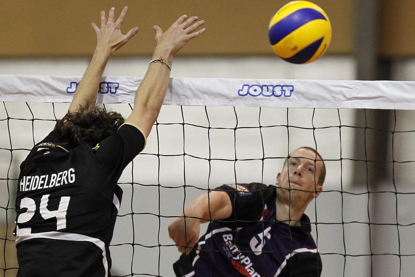 Western Phantoms foundation player Brad Hassell (here in action against Heidelberg) has donated his playing top to Volleyball Horsham to auction for the association's Good Friday Appeal on Friday. The top is already attracting interest from as far away as Queensland.
