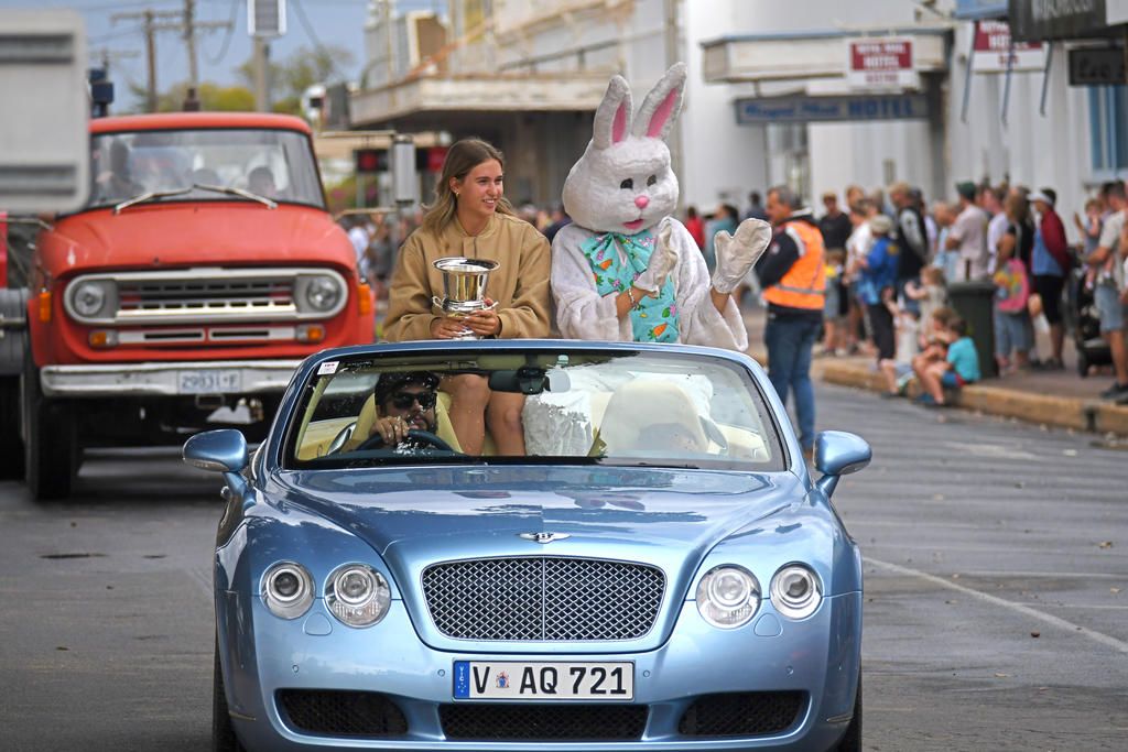 Hundreds converged on Warracknabeal's main street to cheer on the Easter Saturday parade. Organised by Warracknabeal Action Group's events committee, the parade was one of several memorable events across the four-day long weekend. Photo: BEN FRASER