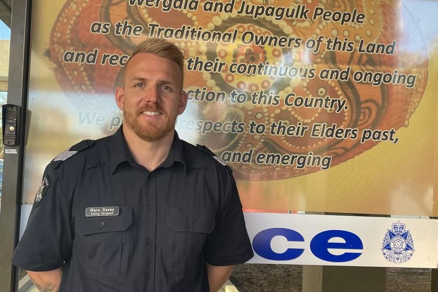 Senior Constable Marc Davey will host a Coffee with A Cop in Horsham on April 17. Joining him will be Community Engagement Offices from Crimestoppers. Photo: SHERYL LOWE