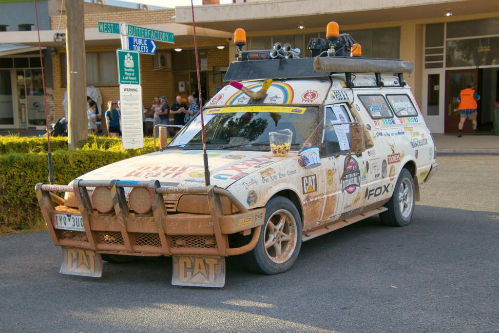 'Rainbow Warrior' the trusty Ford panel van that survived the trip.