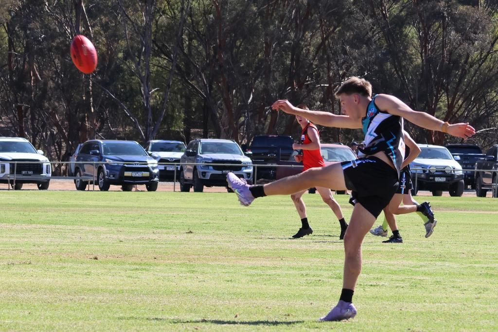 Raibow's Xavier Oakley was the best player for the Southern Mallee Thunder Reserves in their big win.