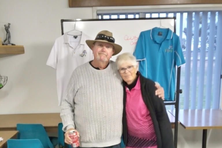 Husband and wife Wayne and Ann Morton win the day.