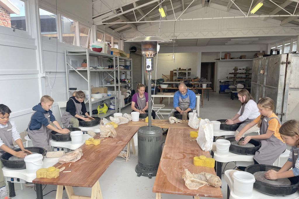 Dimboola Pottery hosted three school holiday workshops last week with young people learning how to construct their own pieces of pottery.