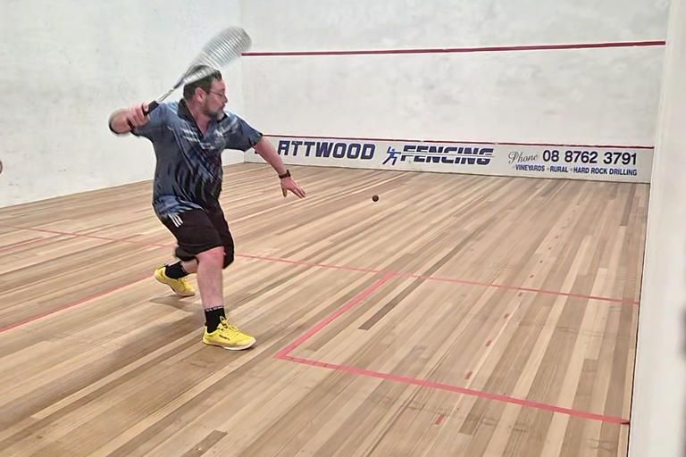 Tim Davey in action.