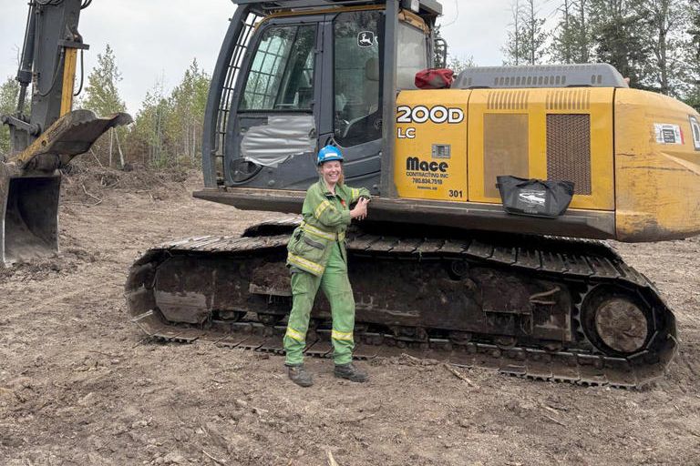 Yaapeet local and Forest and Fire Operations Officer in Rainbow, Macy Fuller, during her five-week deployment in Alberta, Canada.