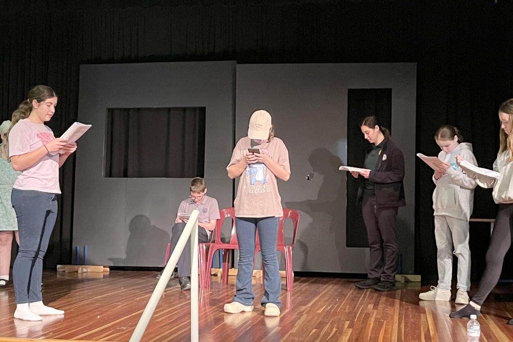 Students are busy rehearsing for their upcoming production of 'This Murder Was Staged' which will hit the stage in October.