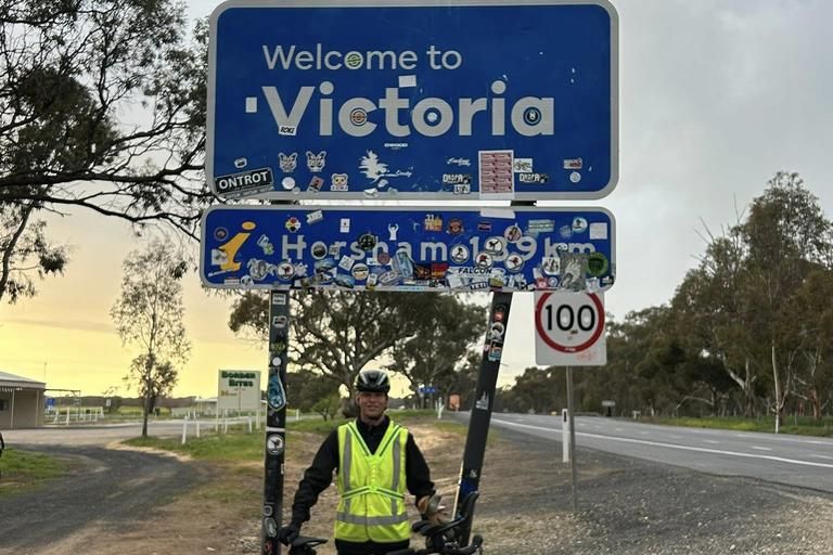 Jacob King from Queensland is currently undertaking a trek of a lifetime around the country, ticking off the four points of Australia.