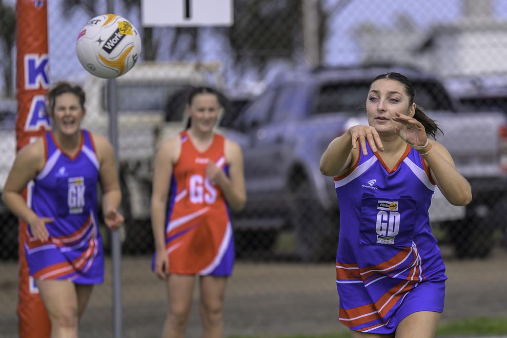 Rupanyup's Victoria Taylor had a great performance in her side's semi-final victory over Kalkee.