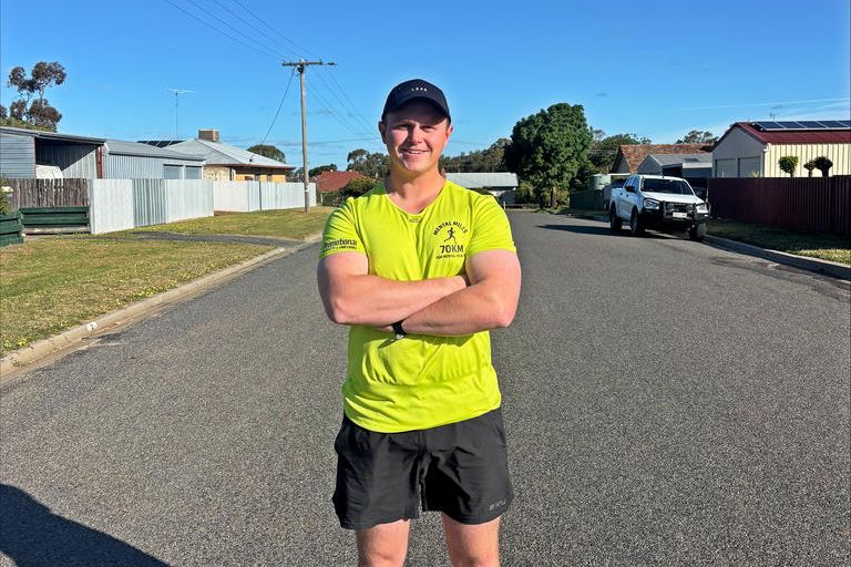 Lochlan Stenhouse is running 70km from Dimboola to Rainbow this Thursday, all to raise funds and awareness for youth mental health. The community has already helped him smash his $500 goal, with more than $2600 raised so far.
