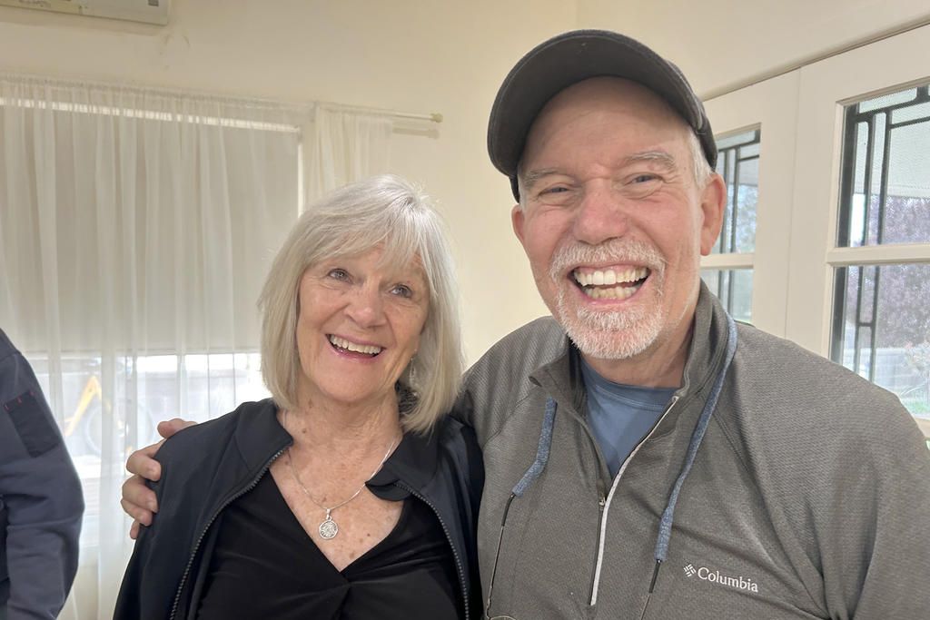 Brenda and Mark Klinkerman during their visit to Yaapeet.