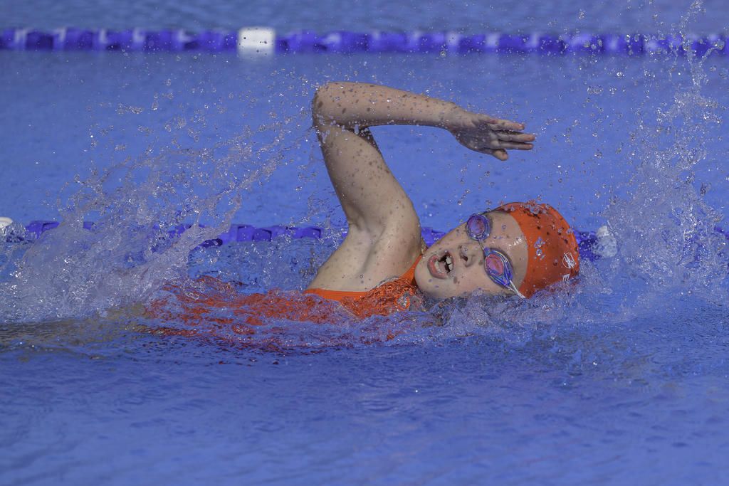 Anna Delahunty in action in the freestyle.