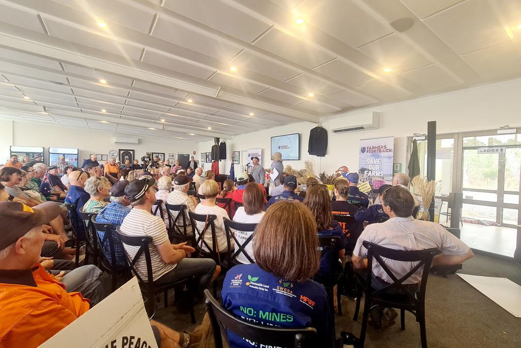 The Farmers Fight Back meeting at Marnoo on Sunday, February 22, attracted several hundred people.