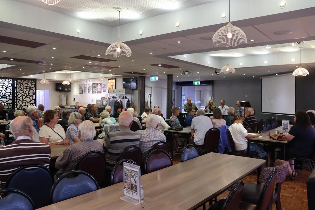 The Wimmera Australians in Retirement renewable energy forum at the Horsham RSL attracted about 50 people to listen to panellists.