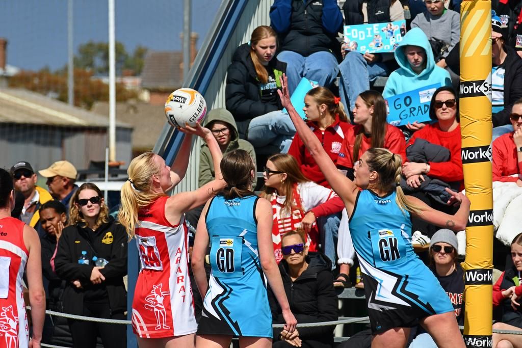 Ararat and Southern Mallee Thunder headline round six of WFNL A Grade netball, with both sides eager to respond after defeats last weekend.