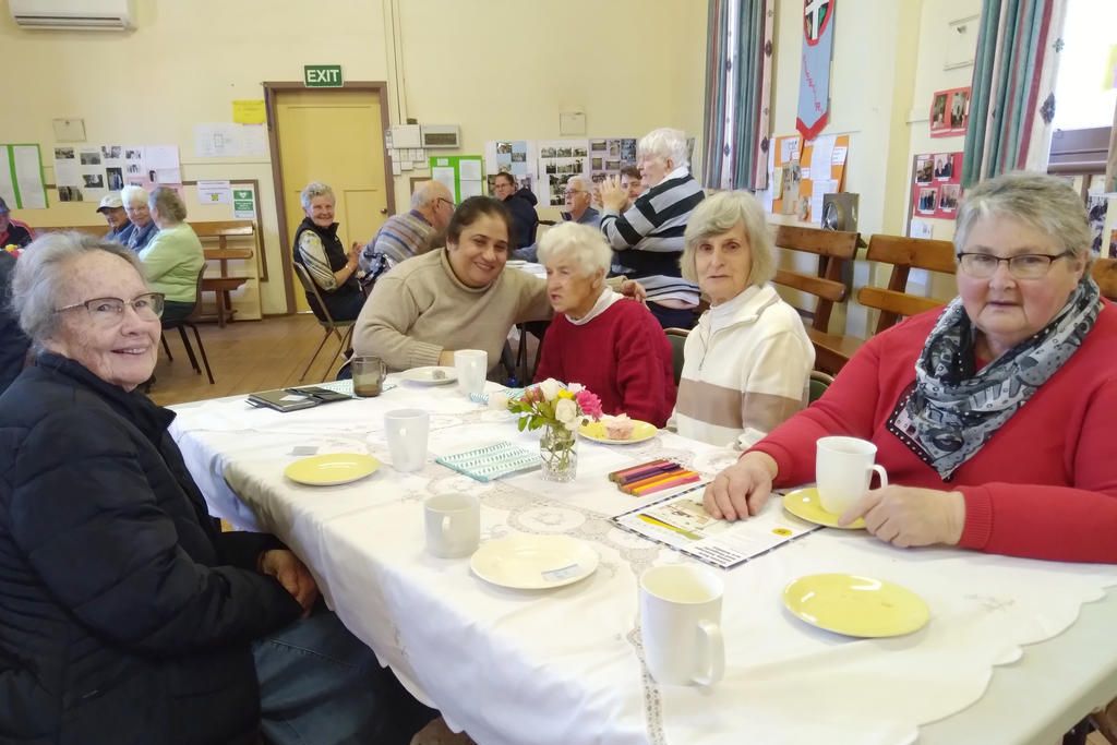Glenys Stiles, Mira Sanjay, Hazel Wright, Joy McLean and Joan Harme at the previous event.