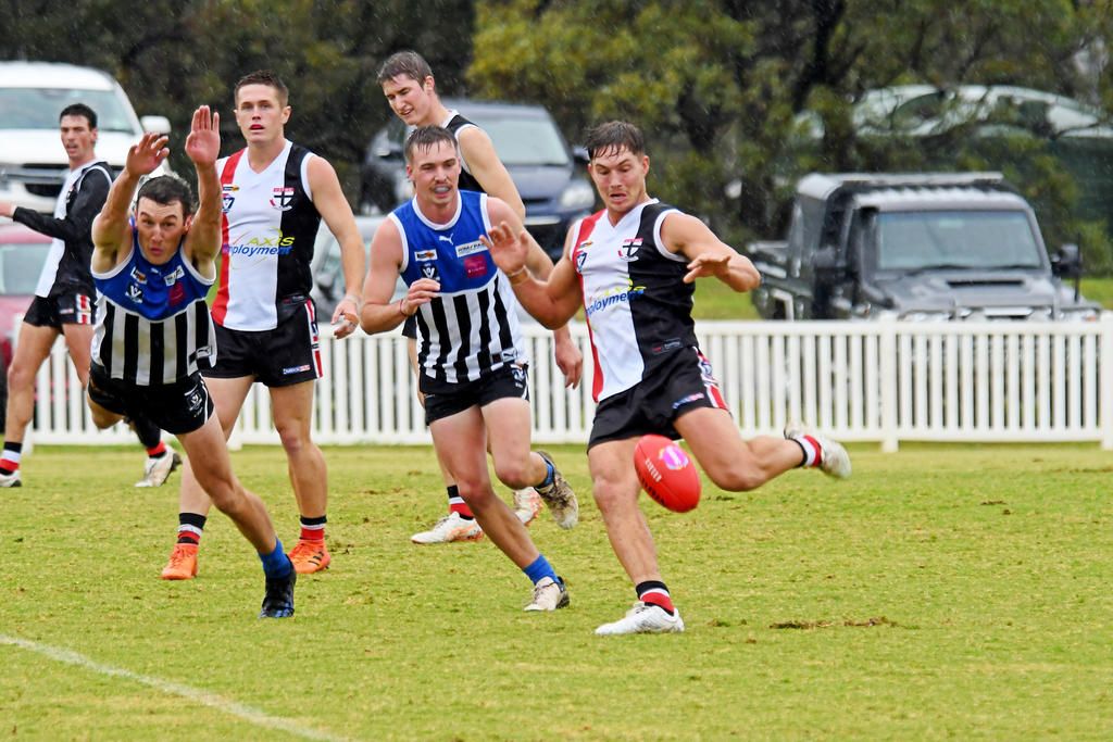 Everything was on the line at Coughlin Park as Horsham Saints held on for a two-point victory against Minyip-Murtoa.