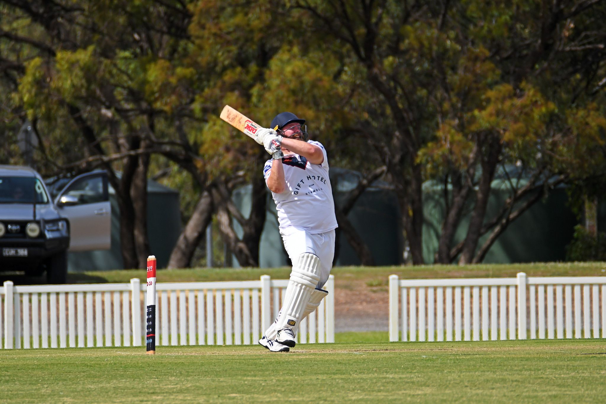 Matthew Delzotto goes aerial during the grand final. Delzotto top scored for the Lions with 39.