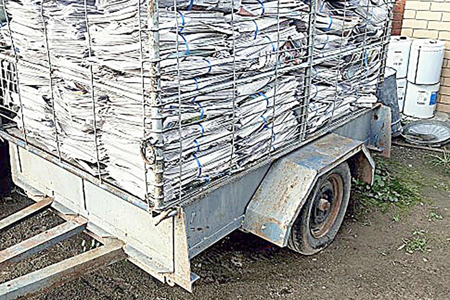 The distinct Lions Club trailer behind the Warracknabeal Herald and North West Press office in Scott Street has been stolen.