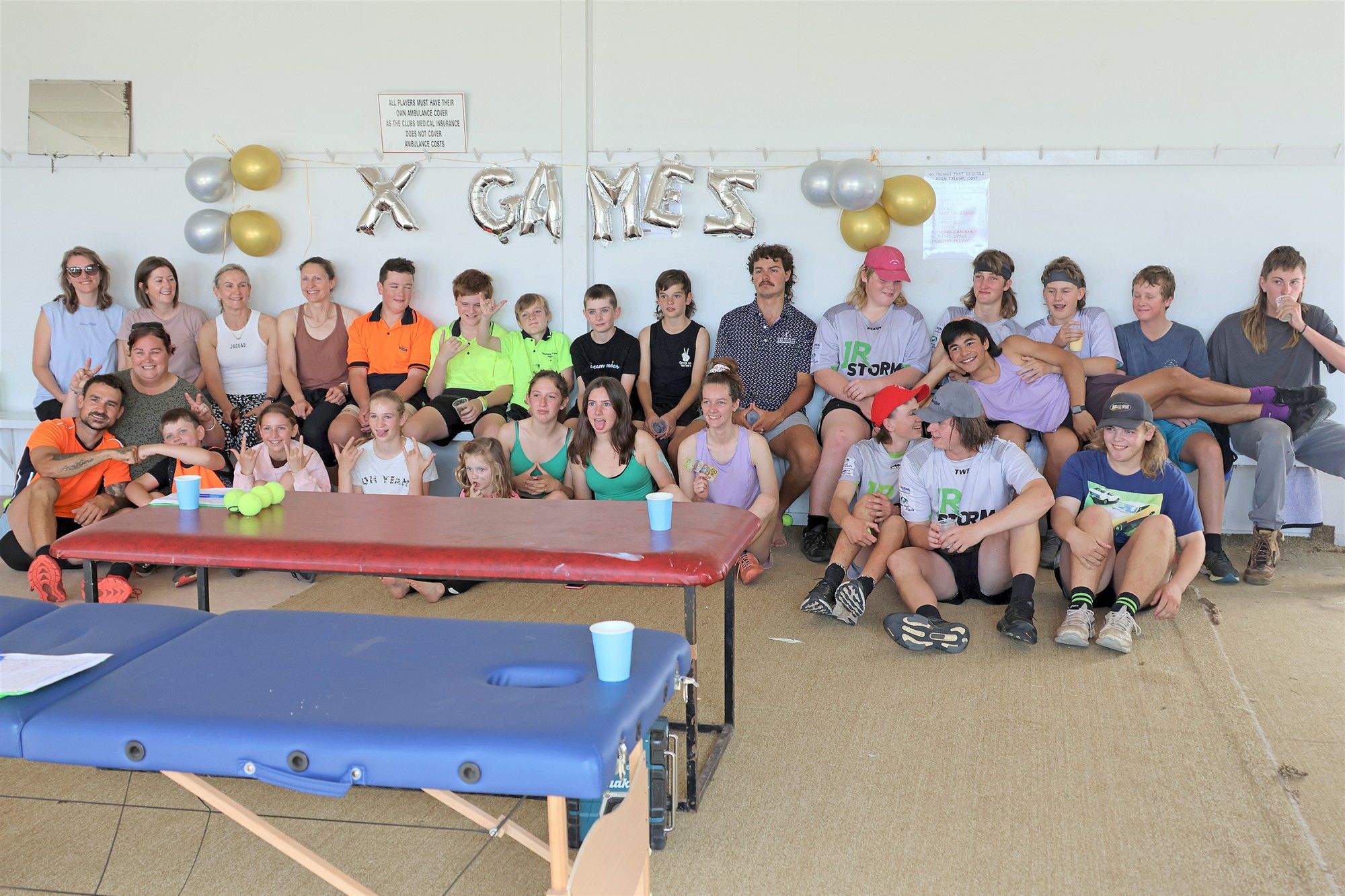 COMPETITORS: (Back, left to right): Tennille Gould, Bec Bastin, Jenny Heinrich, Chantelle Fisher, Max Spokes, Clancy Weir, Hugo Gould, Kane Bastin, Ryder Gould, Patrick Grace Long, Dustin Eckermann, Parker Gould, Lenny Weir, Fletcher Keller, Charlie Roberts, Marcel Badua (laying down). (Front, left to right): Tom Long, Rowie Keller, Koby Weir, Pippa Fisher, Addison Fisher, Poppy Fisher, Lilly Williams, Nekeisha Bastin, Montanna Hutson, Will Fisher, Lewis Cocks, Jamie Eckermann.