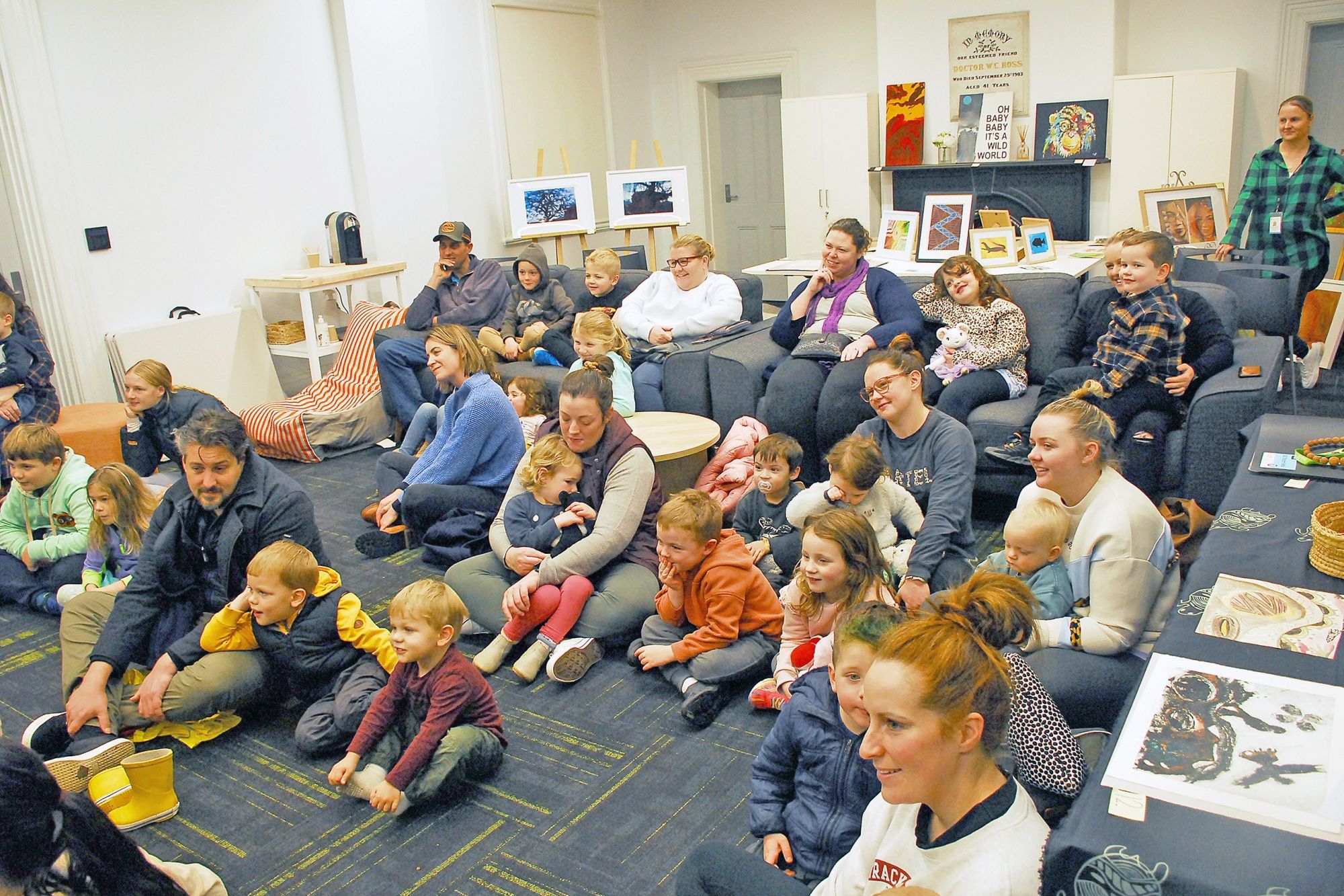 There were lots of excited children at the Dimboola Library on Thursday, when CJ's Musical Puppet Theatre came to town.