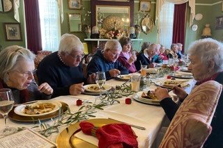 Dimboola Probus Club members enjoy the Christmas season early at the Victoria Hotel.