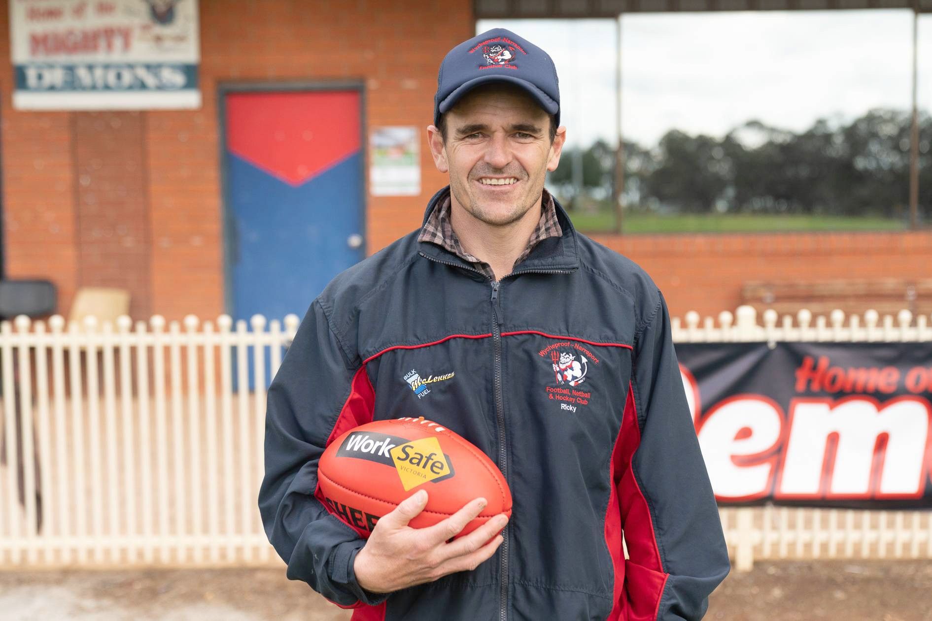 Wycheproof Narraport Football Netball Club president and player Ricky Allan was Footy's Favourite Farmer in the competition's inaugural year.