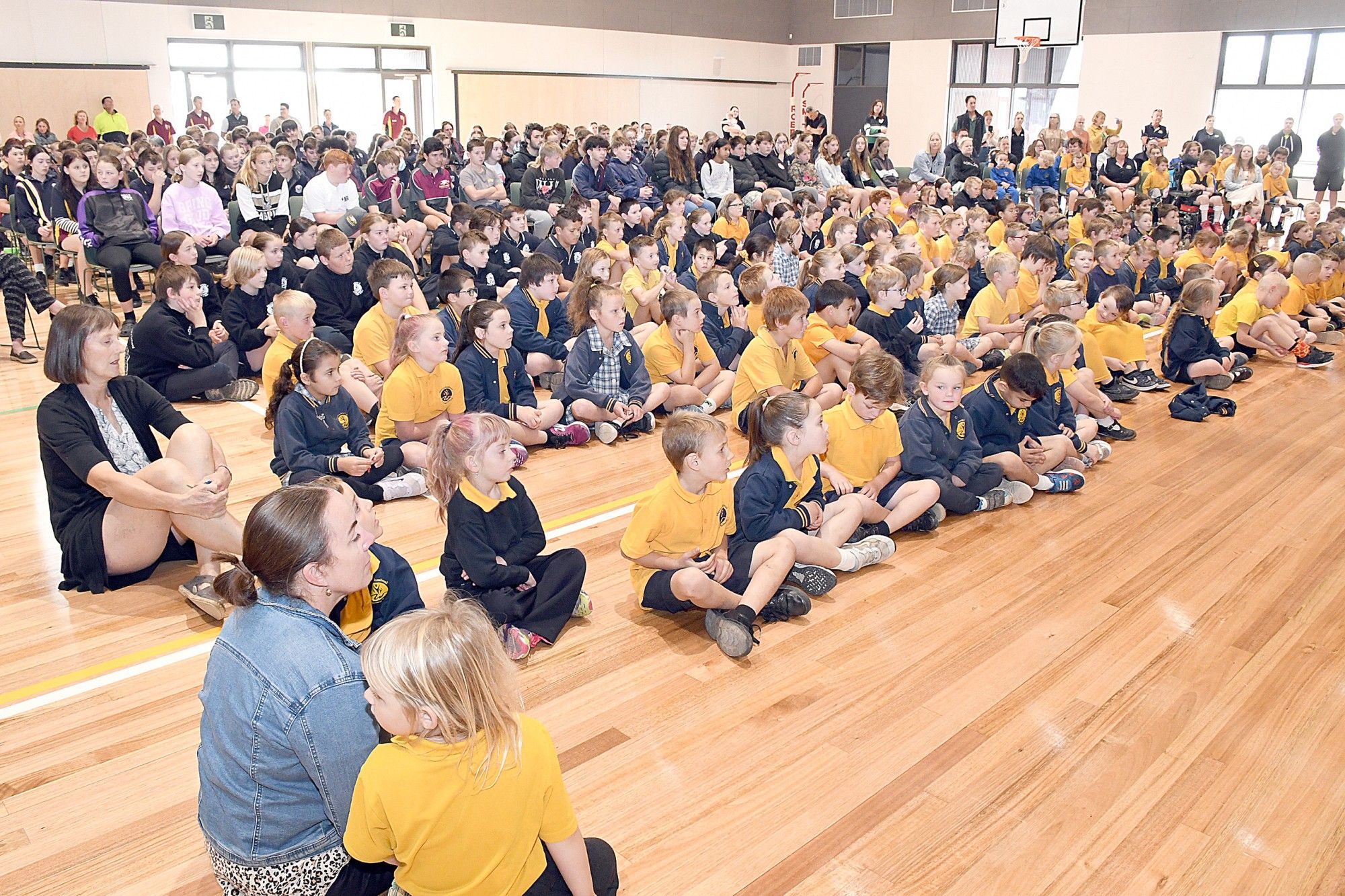 The Warracknabeal Secondary College, Primary School and Special Development School celebrate finally operating together in the new Education Precinct.