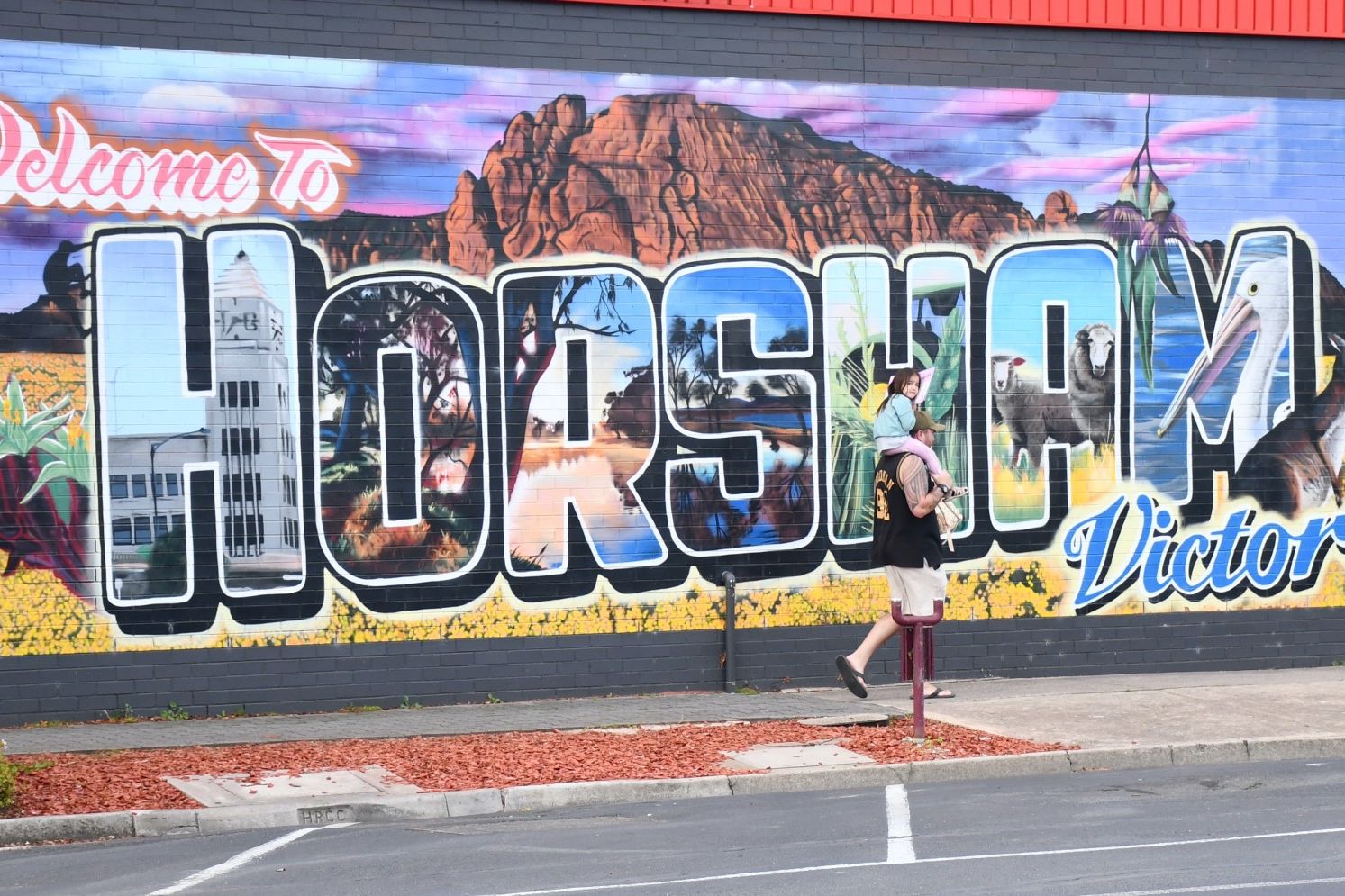 Street art on Roberts Avenue, Horsham