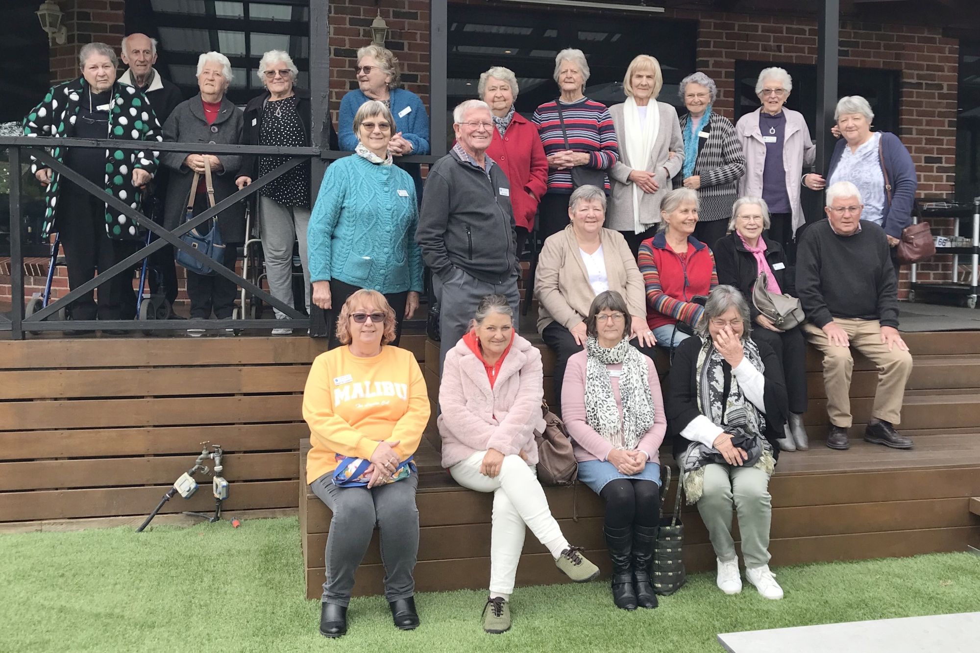 Members of the Dimboola Probus Club at a recent trip to Halls Gap