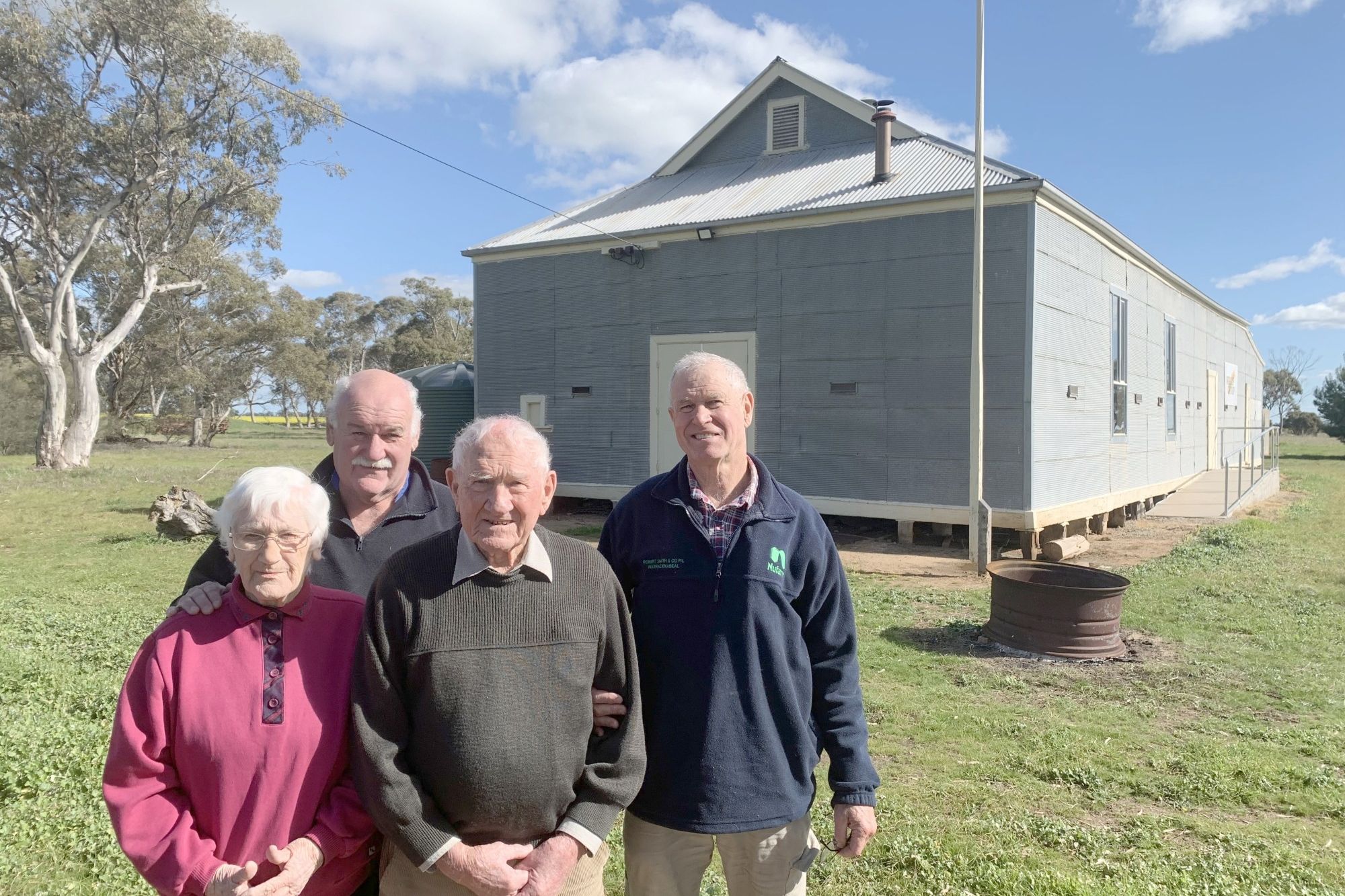 Pictured from left are Wallup stalwarts Lynette Bolwell, Tim Bolwell, Ian McRae (front) and Rob McRae.
