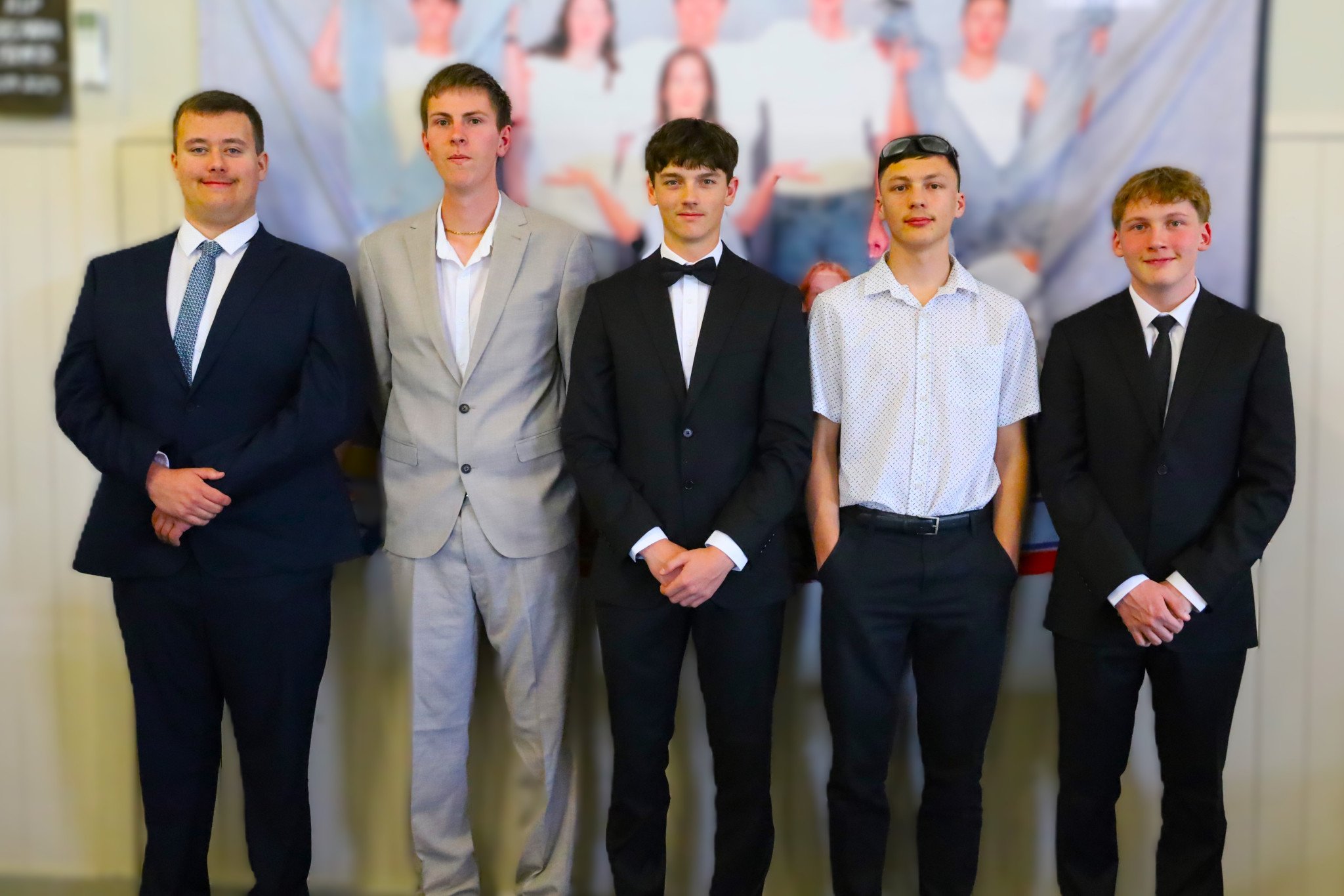 Aiden Preston, Charlie Roberts, Cooper Stas Stasinowsky, Zander Eckermann, and Kayden Kues-Sales.