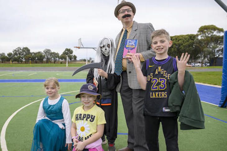 Horsham West and Haven: Matilda Reed, Leanne Smith, Eli Tanner, teacher Chris Versteegen and Saxon Weyburg.