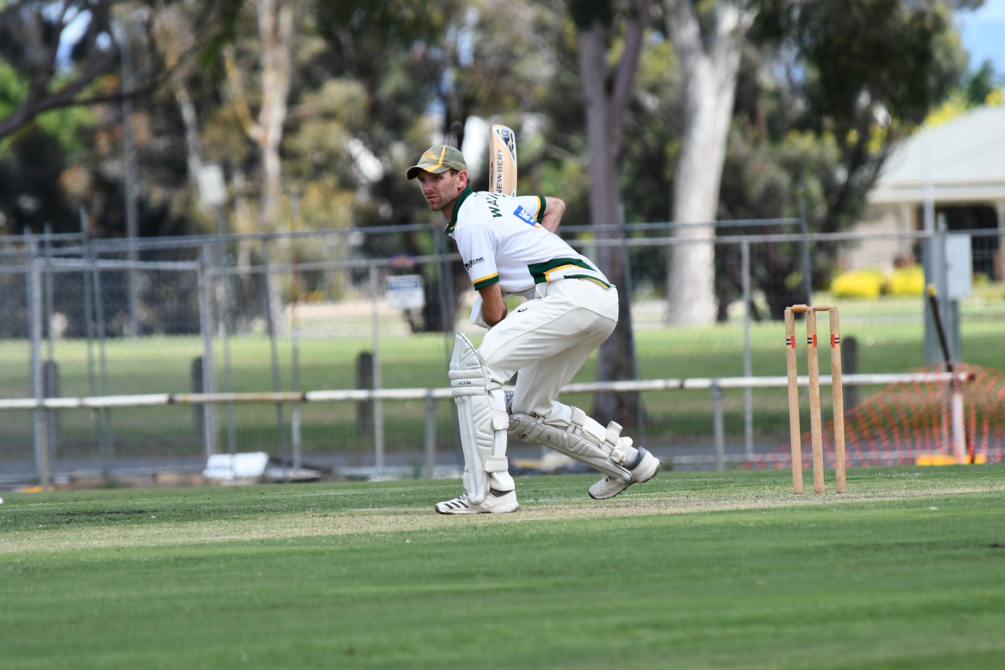 Warriors' Brad Alexander gets prepared to face a ball. PHOTO: TONY TOMLINS