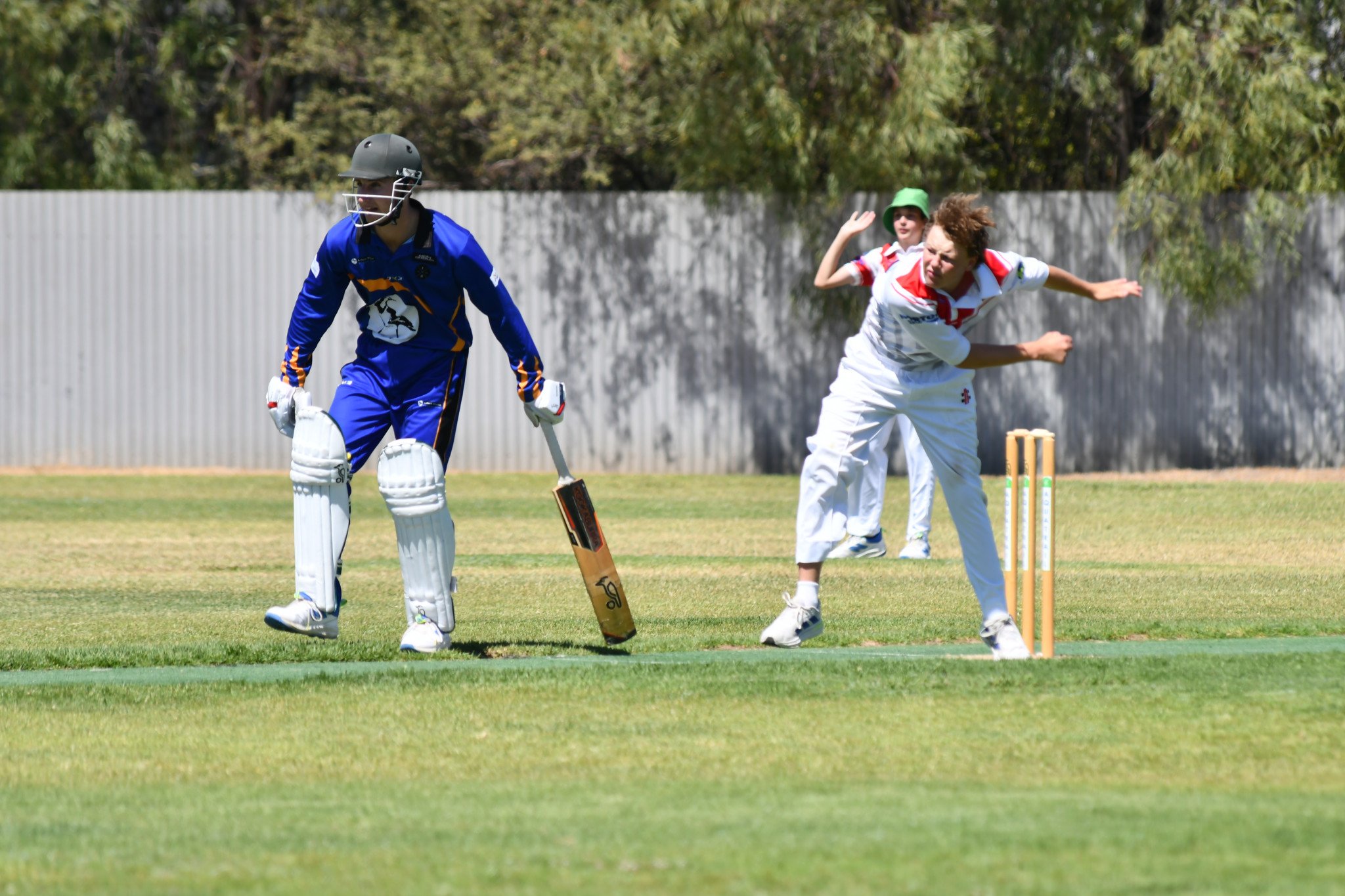 Charlie Hopper took 1/33 off four overs for the Homers. PHOTO: CHRIS GRAETZ
