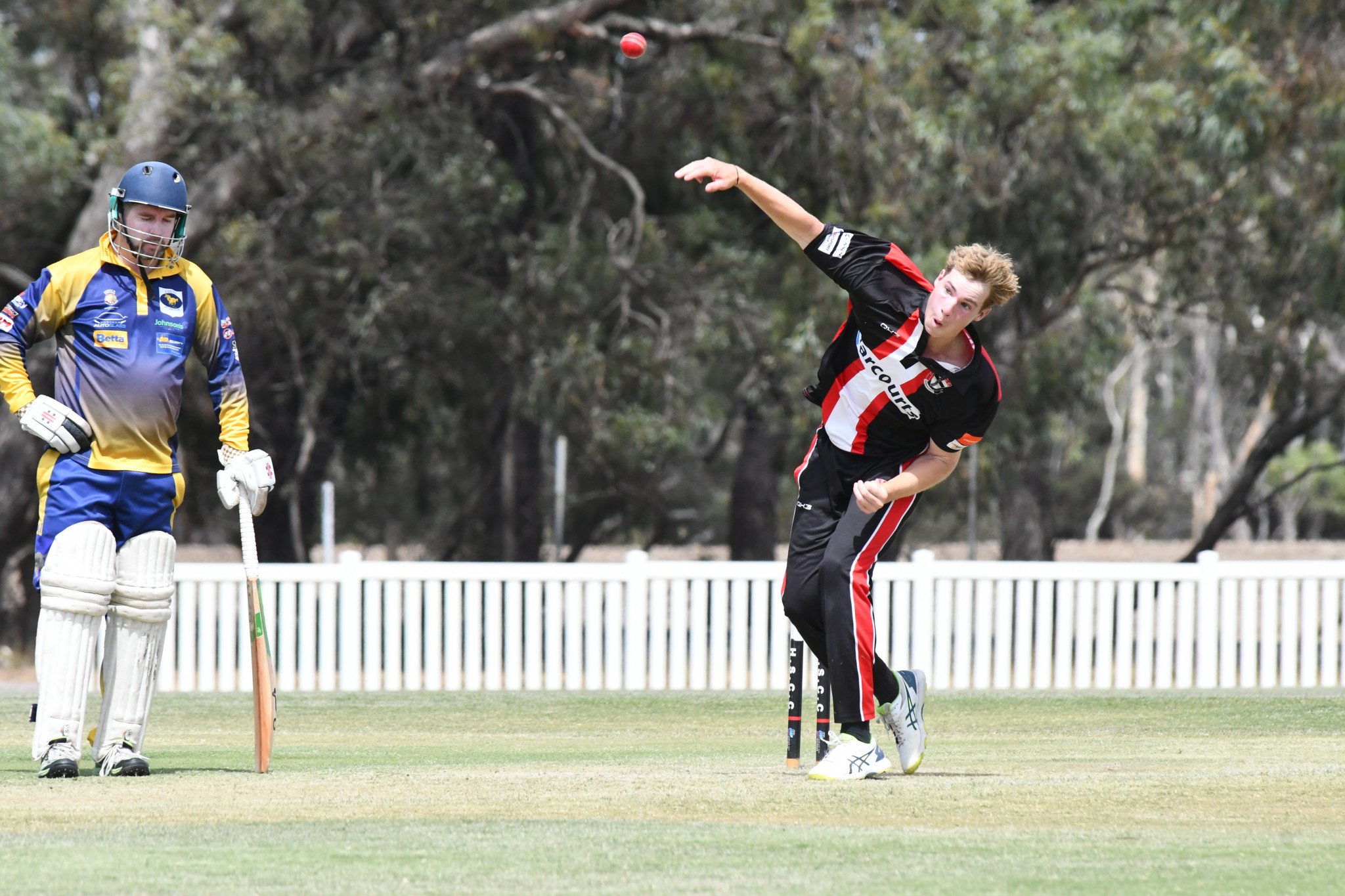 Horsham Saints' Cody Keddie took 2/17 (7.2) overs with three maidens. PHOTO: CHRIS GRAETZ