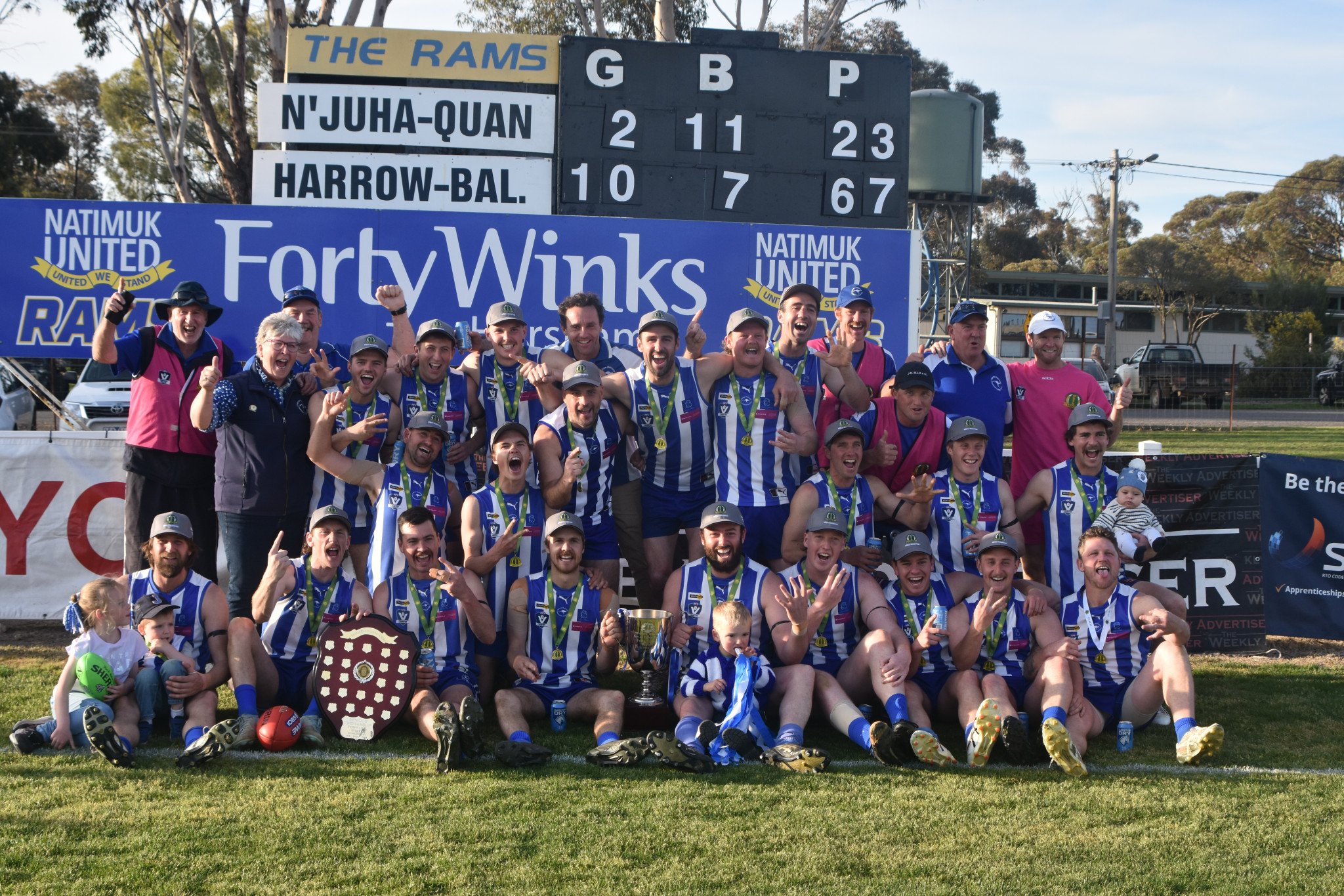 #8 Despite some early-season challenges, Harrow Balmoral finished the 2025 season strongly to claim its third consecutive HDFNL senior football premiership.
