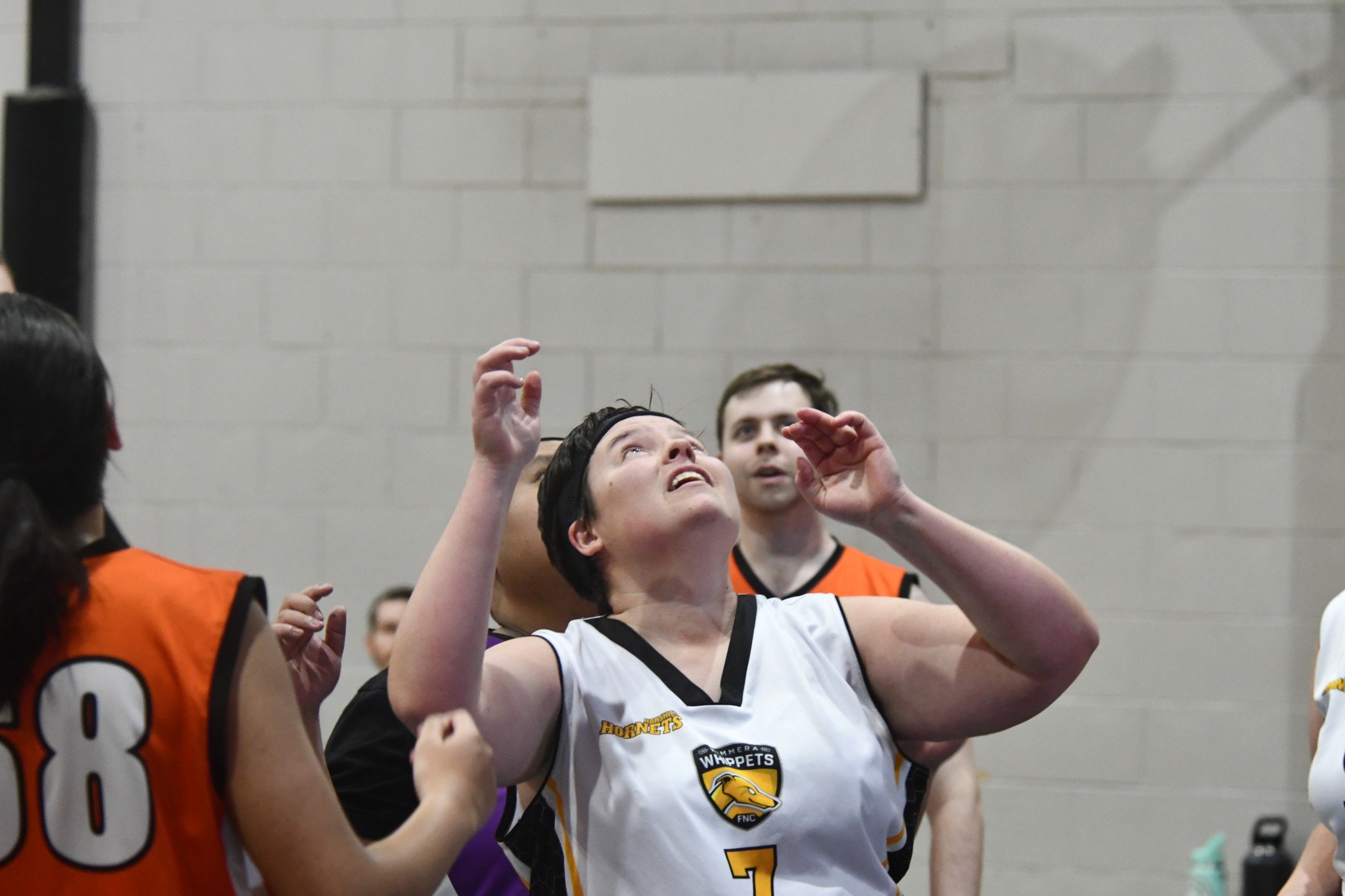 Horsham's Rachael Werner readies for a rebound.