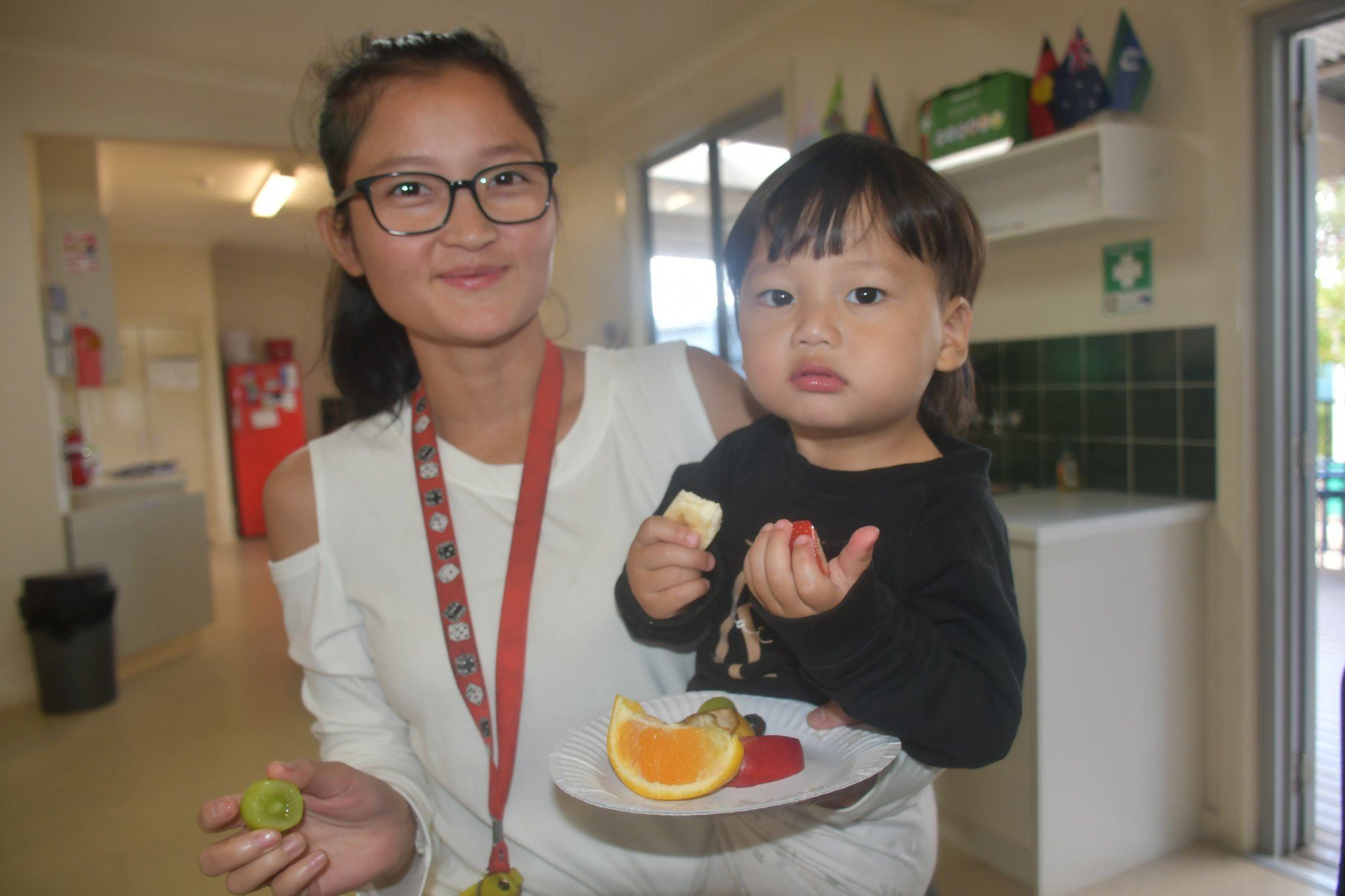 Christinedah Gaw and Kai,2, enjoying their time at the Horsham Neighbourhood House during Harmony Day celebrations. Photos: TAYYAAB MASROOR