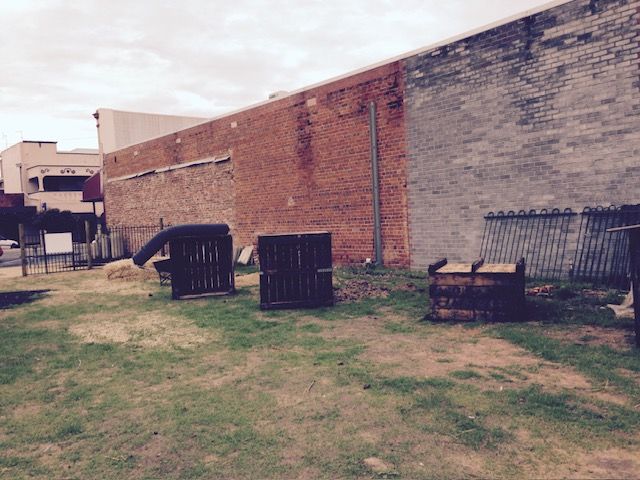 What started out as an unattractive vacant block on the main street....