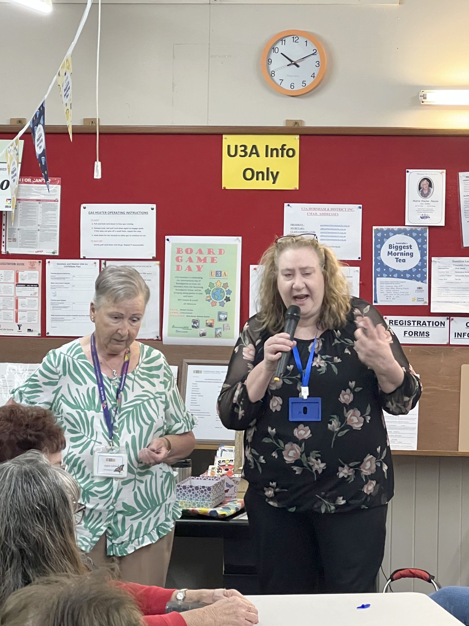 U3A member Trish Maybery shares her story with the people.