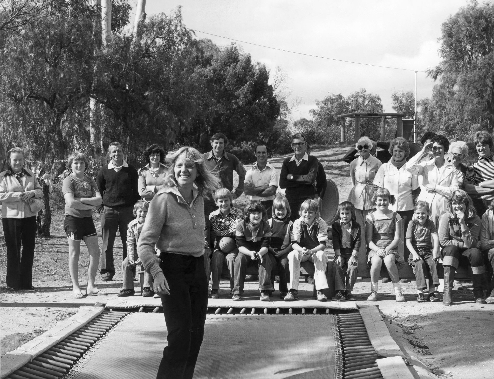 Despite growing up in Melbourne, graduating teacher, Flerina Ramsden (née Lake) was posted to Yaapeet in 1979 as the local Primary School teacher in residence and is pictured here at the opening of the playground.