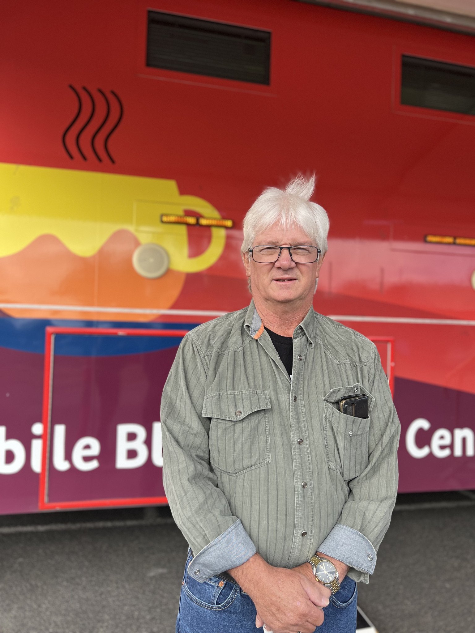 Stawell resident Graham Russell donated blood for the 135th time when the Mobile Blood Centre visited Horsham.