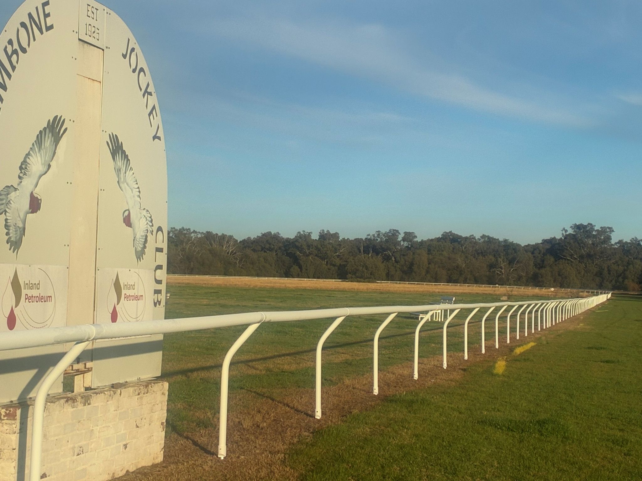 Gulargambone has Barriers Australia's PVC running rail in place in time for its historic 100th race meeting.