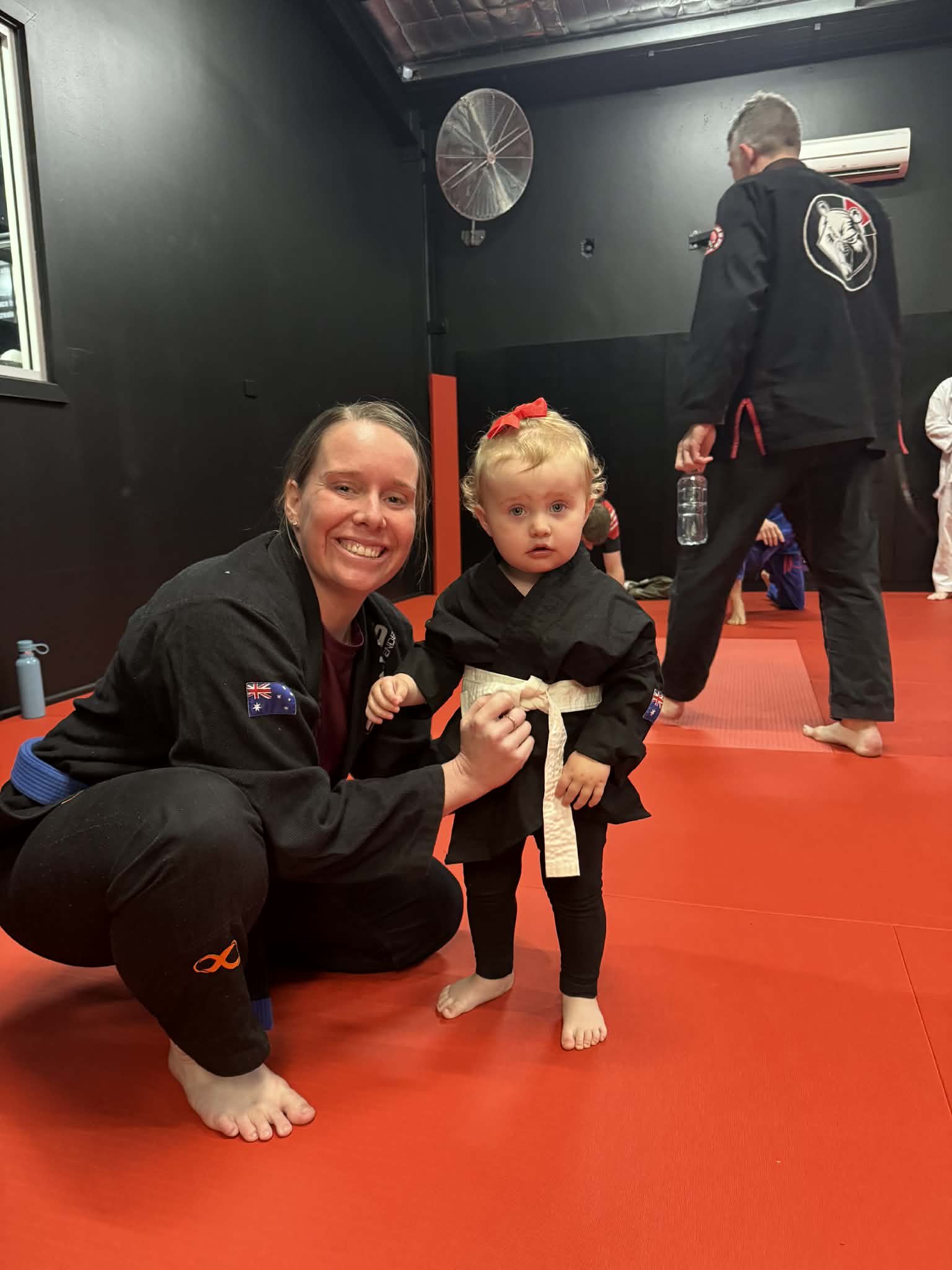 Jayme-Lee Wells with Mackenzie Wells.
