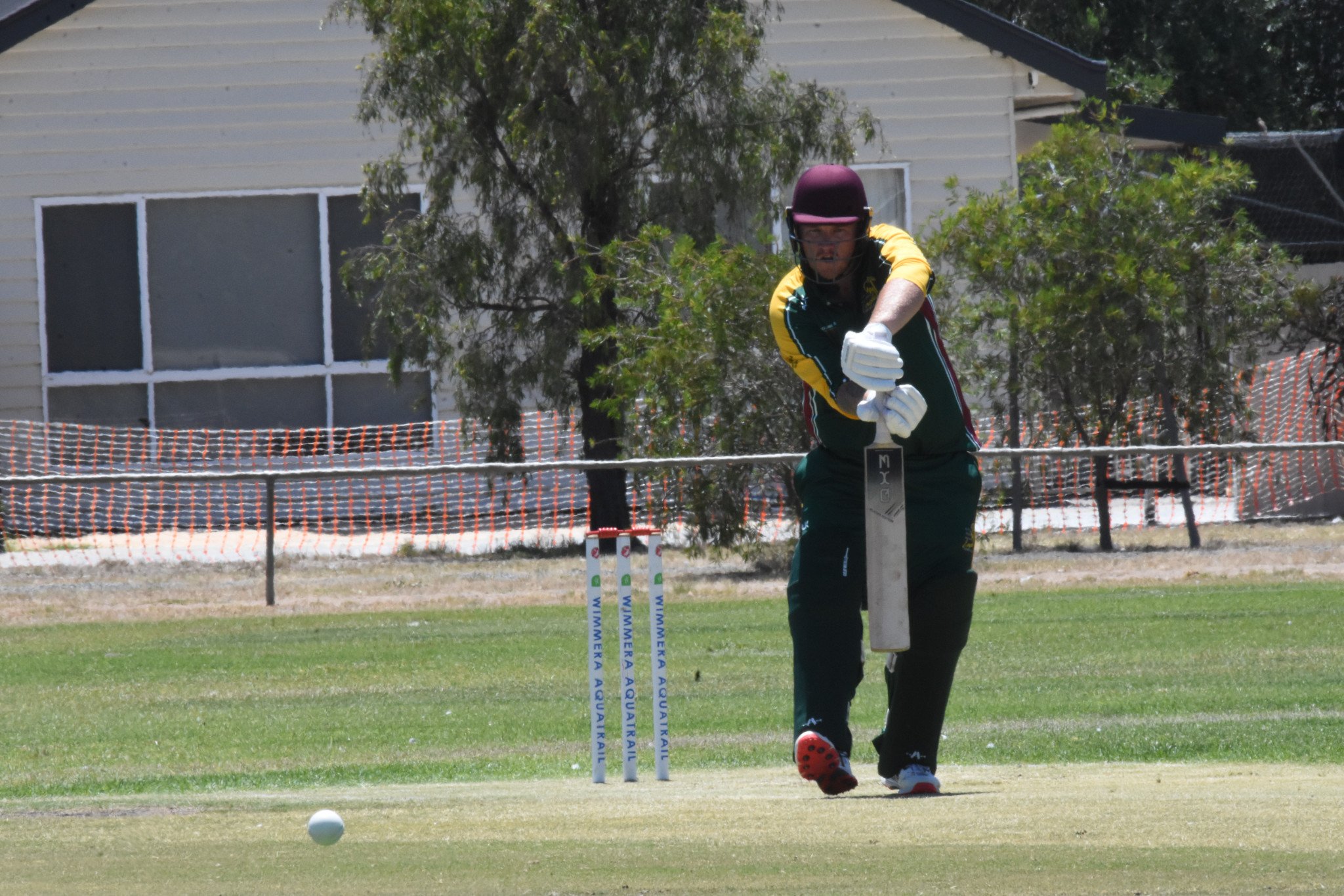 BrimKSH's Lachlan McGinniss defends. PHOTO: CHRIS GRAETZ